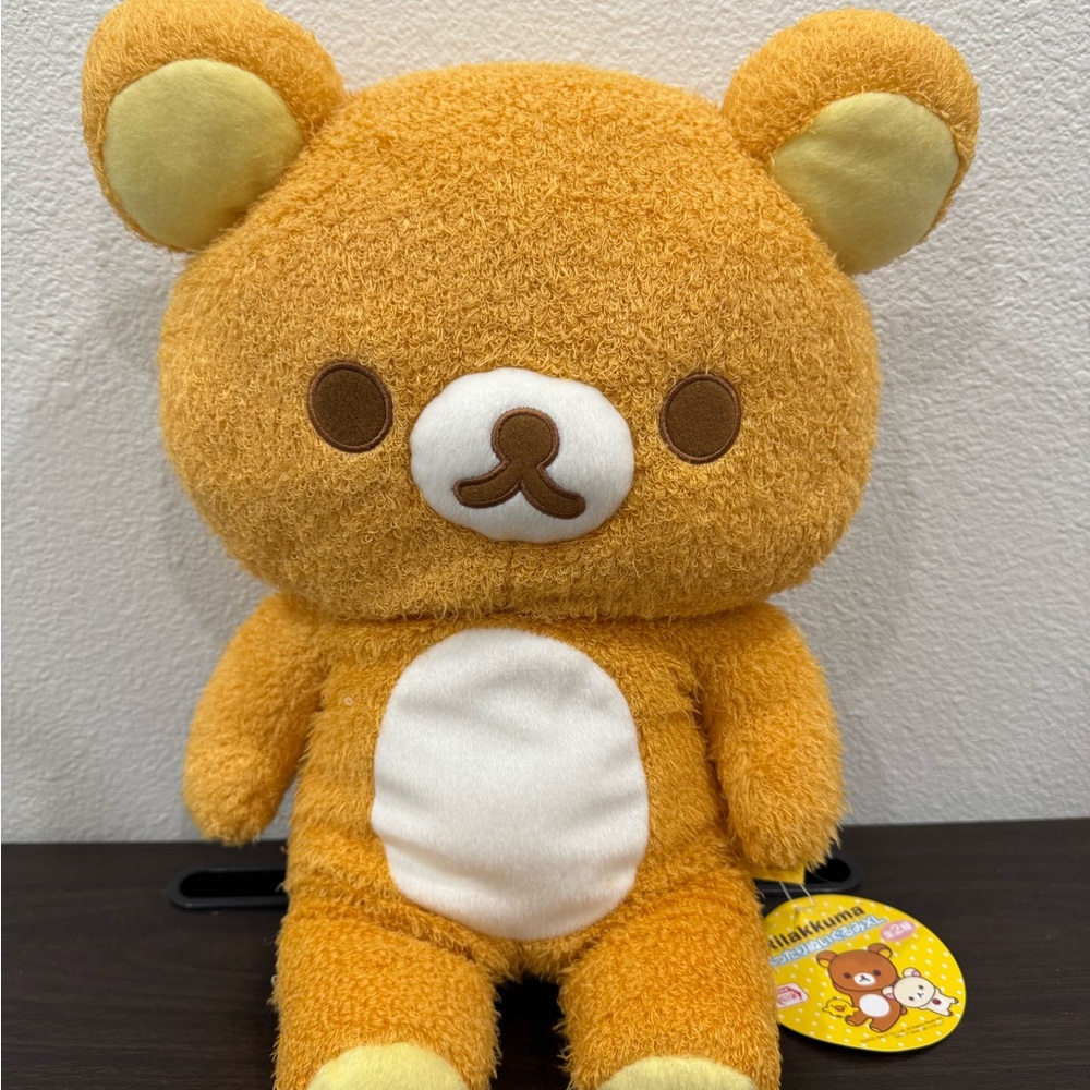 Novelty SanX Rilakkuma Limp Stuffed Animal 15” JAPAN Weighted Plush Toy RARE